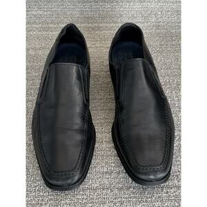 MAGNANNI Madrid Venetia Loafers Slip-On Black Leather Men's Size 8.5 US
